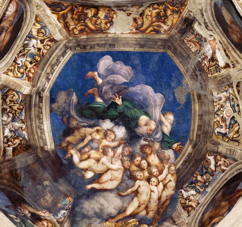 god the father with angels